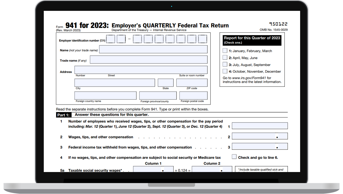 Form 941 For 2023